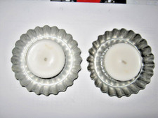 Torteletts 2er Set Ø 10cm aus Weißblech Rund Klein Backen Dekoration