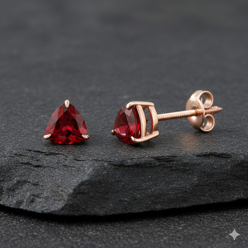 Karat rotgold ohrringe - 14,