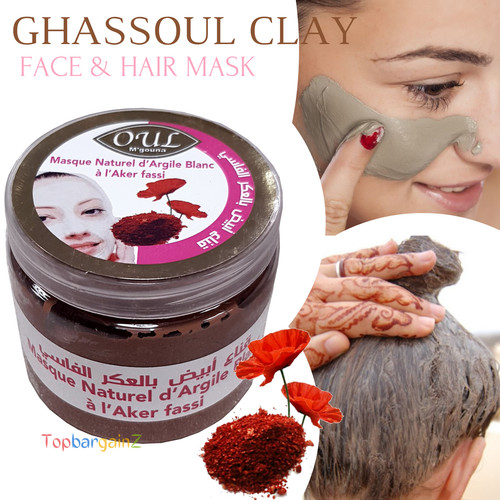 Bio ghassoul ton maske gesicht - ton,