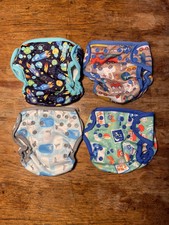 Blue Berry Überhosen Capri + 3 Prefolds Lang