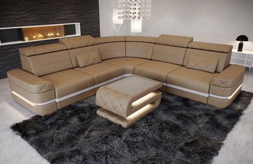 Ecksofa ledercouch sofa - sofa, leder