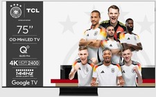 TCL 75MQLED85 75" Mini-LED QLED 4K Smart TV schwarz 4K UHD HDR 144 Hz Google TV