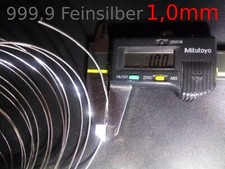 Silberdraht 999 fein - fein, silber