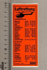 Aufkleber/Sticker ADAC Luftrettung Katastrophenschutz