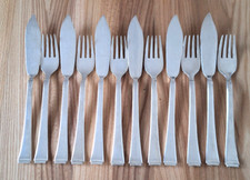 WMF 6 x Fischbesteck Bauhaus