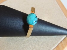 Damenring mit echtem Türkis