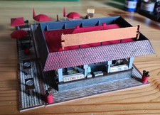 Kirmes Biergarten Imbiss H0 1:87 Umbau Faller flexibel Unikat