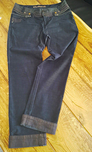 Desigual hose blau schwarz - desigual,