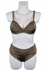 Opera Bikini Größe 36 B, C - 38 B Cup Bademode Olivgrün Trägerbikini mit Bügel