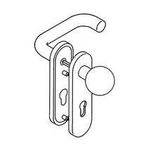 Hewi Kurzschildgarnitur