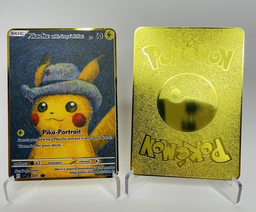 Pikachu pokemon metall karte - metall,