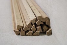 (a70)  16Stk 100cm Hohlkehlleiste massiv Eiche 10x14mm Hohlkehl Holzleiste