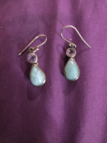 Larimar und amethyst edelstein - larimar,