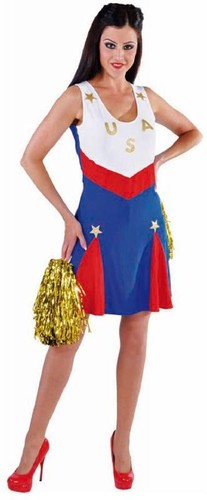 Cheerleader kleid kostüm - cheerleader,