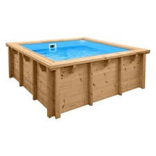 Massivholzpool 2,10 x 2,10 x