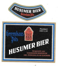 altes Bieretikett Flensburger