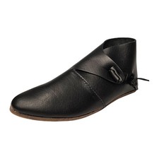 Schwarze wikinger schuhe mit - schuhe,