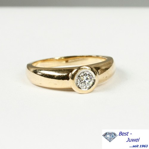 Klassischer solitär ring - ring,, 585
