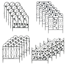 5x Beetzaun Deko Teichzaun Grenzschutz Hund entfremdet Ziergitter Beeteinfassung