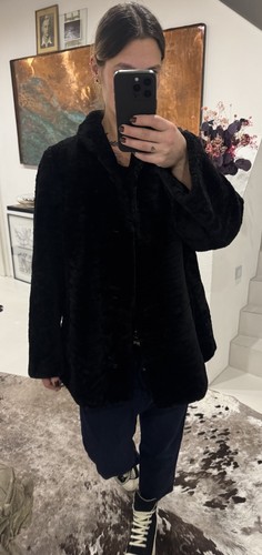Lammfelljacke pelz fur schwarz - pelz,
