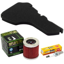 Wartung für Vespa ET4 125 ET M04000 1996-2000 Set Luftfilter Ölfilter Zündkerze