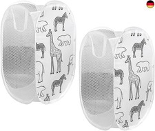 2 Stück Pop up Wäschekorb