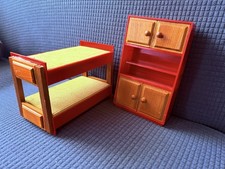 DDR Puppenstube Schlafzimmer Doppelstockbett Kleiderschrank