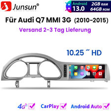 10.25” Für Audi Q7 MMI 3G 2010-2015 Carplay Android 13 Autoradio GPS NAVI 2+64GB