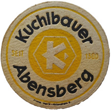 ALTER BIERDECKEL Brauerei zum Kuchlbauer Abensberg Bierfilze mit Impressum (494)