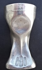 Jugendstil Zinn-Eierbecher von Norica Zinn (Co.), Nürnberg, 1904 - 1910