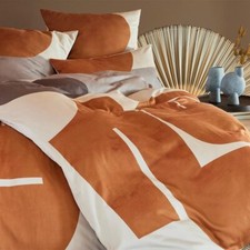 Satin-Bettwäsche Arica orange