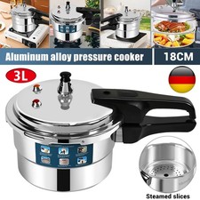 3L Alu-Schnellkochtopf Campingtopf Universaltopf Kochtopf Induktion Dampfkocher