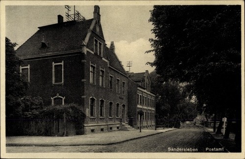 Sandersleben anhalt - ak, in