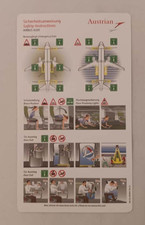 Safety Card Austrian Airlines Airbus A320