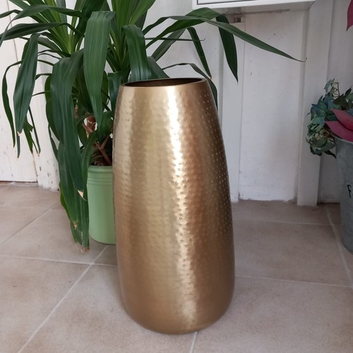 Vase gold metall 45cm hoch - metall,