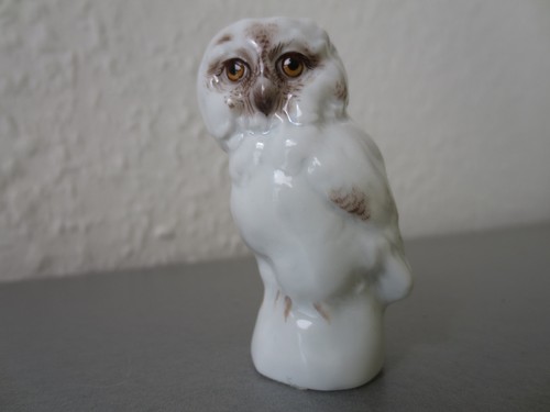 Meissen figur tierkinder eule - figur,