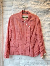 paul harnden shoemakers - jacket - size M - red and white - cotton and linen