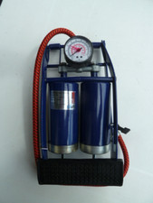 UNITEC Doppelzylinder Fußluftpumpe, Fuß Luftpumpe, Fußpumpe Fahrrad Auto Boot*