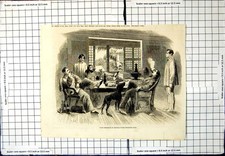 Antiker alter Druck nach dem