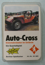 Auto Cross Quartett VW NSU DKW Slalomakrobaten im Gelände Berliner Spielkarten