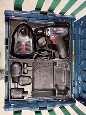 Bosch Akku-Bohrschrauber GSR 12V-15 FC 2x 2,0 Ah-Akkus + L-BOXX + 4 Aufsätze