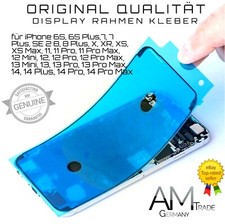 ORIGINAL iPhone 6S 7 8 X XR XS 11 12 13 Rahmen Display Kleberahmen Glue Klebepad