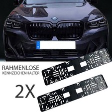 rahmenlose Kennzeichenhalter