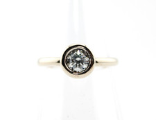 Ring Weiß- Gold 585 14K mit Diamant Brillantschliff 0,35ct