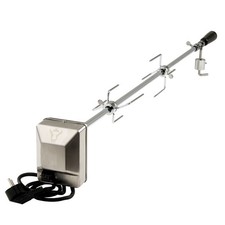 BBQ-Toro Universal Grillspieß Set 120 cm mit Motor für Grill, Drehspieß