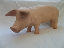 A175	Älteres Schwein, Schaufenster-Dekoration, L. ca. 63 cm, Masse