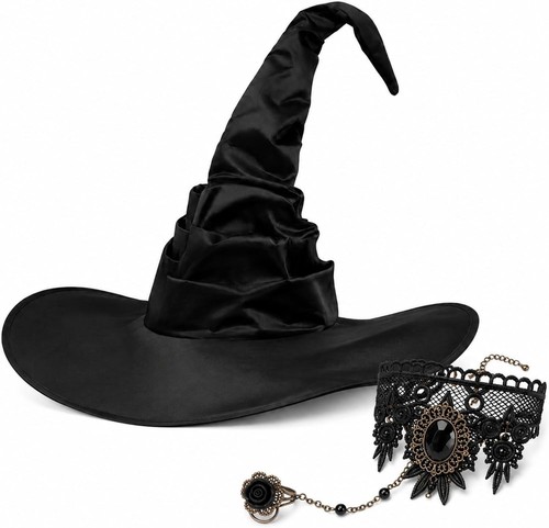 Halloween damen hexenhut mit - damen,