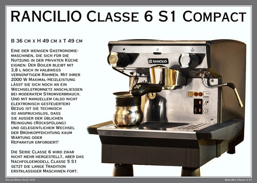 Rancilio classe 1 gruppig - classe, 1-gruppig