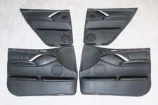 BMW X5 E53 Set Türverkleidungen Türpappen Leder Walknappa Schwarz