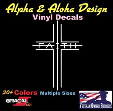 Faith Cross Window Decal